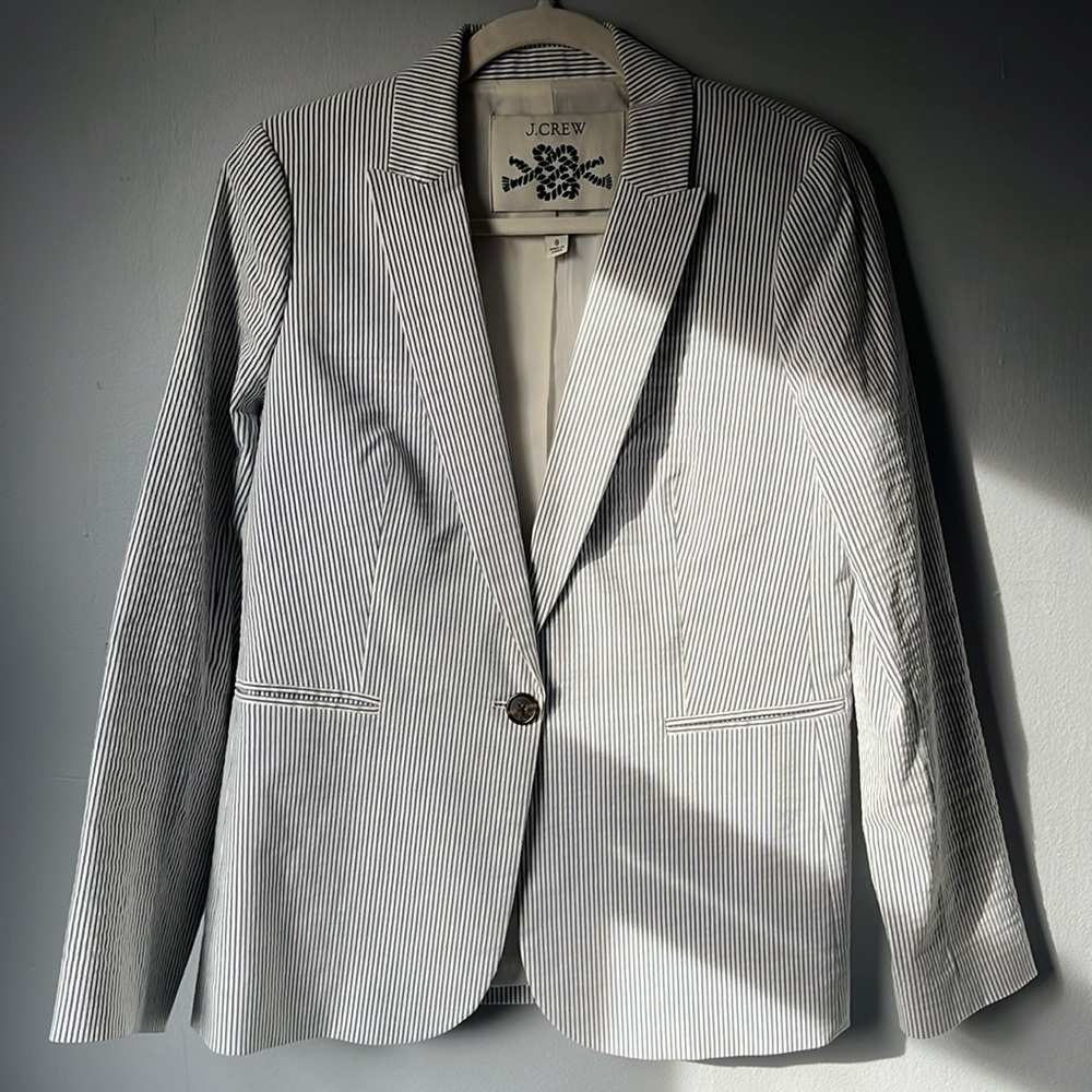 J.Crew pin-striped blazer
